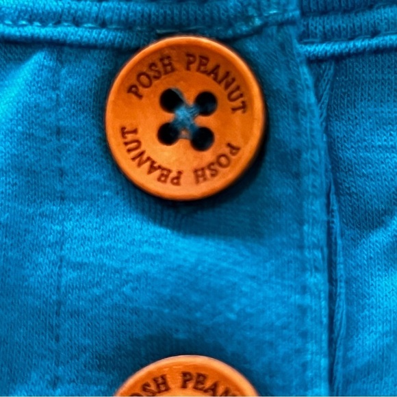 NWT Posh Peanut Bamboo Onsie Bodysuit Blue 2T - Picture 7 of 7